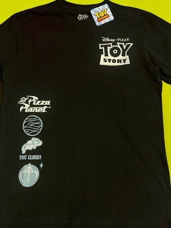 Disney Other - Disney Toy Story Black T-Shirt with Light Blue Graphics 👕🍕